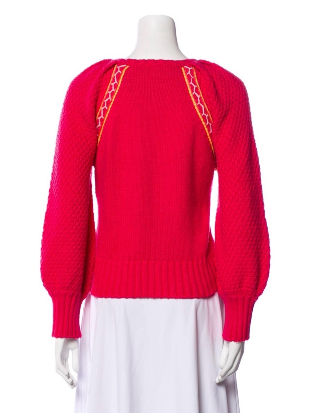 LoveShackFancy Embroidered Floral Sweater XS - Picture 3 of 3